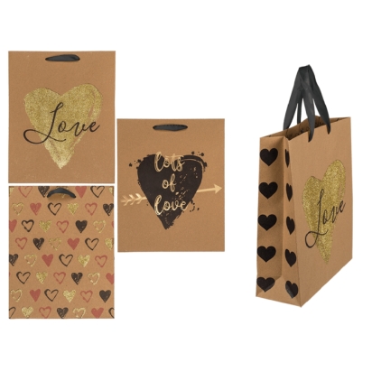 Sac cadeau en papier LOVE