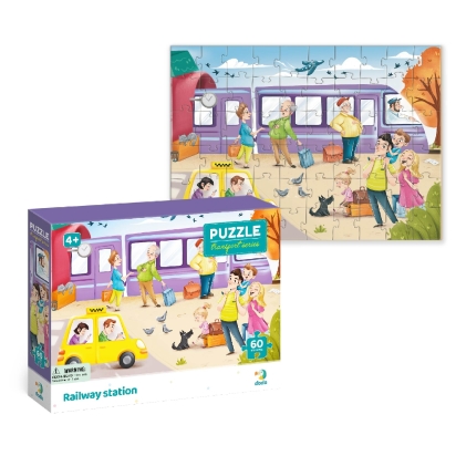 Puzzle Railway station, 60 pieces