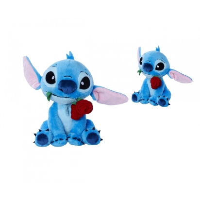 Disney - Stitch avec rose (25cm)