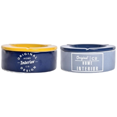 Cendrier rond Indigo D.19cm