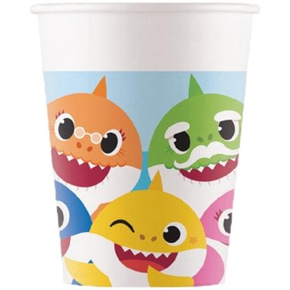 Baby Shark Gobelets en papier FSC 200ml