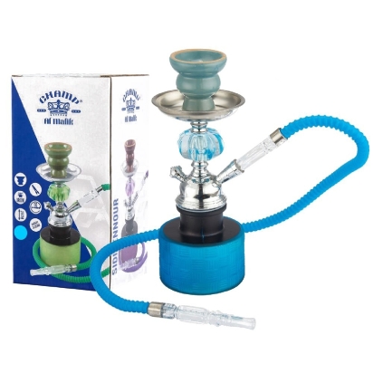 Shisha simple bleu 27 cm