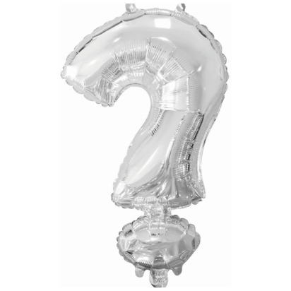 Ballon Foil Mini ? argent N16 paquet 34