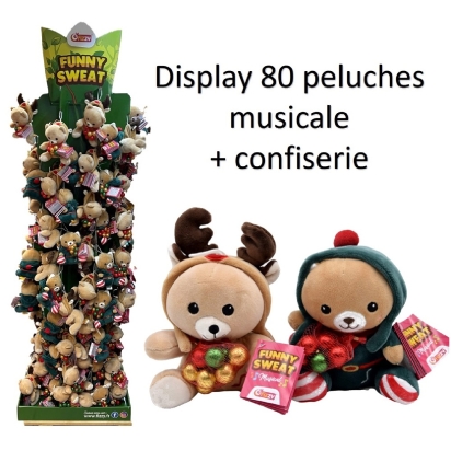 Peluche Noël Musicale + Chocolat