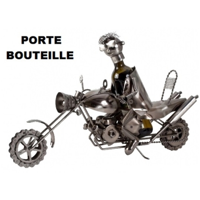 Porte Bouteille métal motard 60 cm