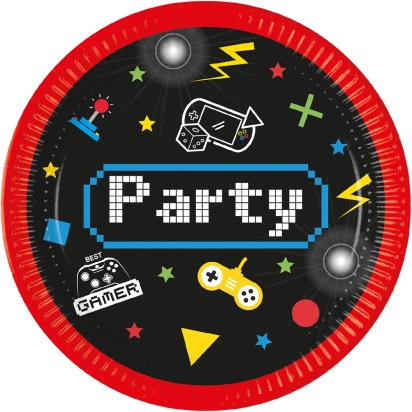 Gaming Party Assiettes en papier FSC Nex