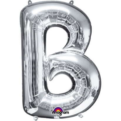 Ballon Foil Minishape Lettre "B" Argent