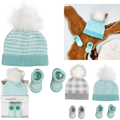 Ensemble Bonnet&chaussette Garcon