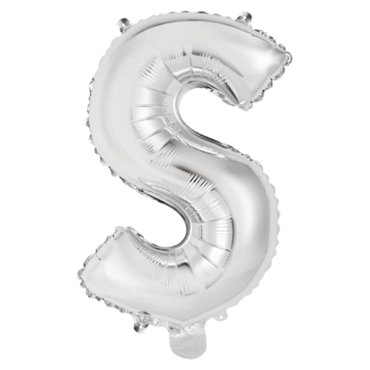 Ballon Foil Mini Lettre S Argent N16