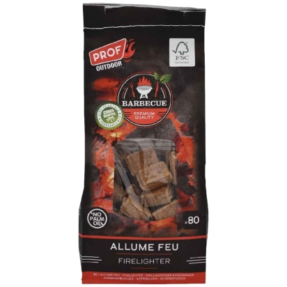 Sachet allume-feu 80 pi�ces