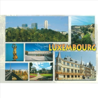 Carte postale  Luxembourg mit 7 Bildern