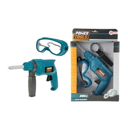 POWER TOOLS Perceuse+lunettes sécurité (