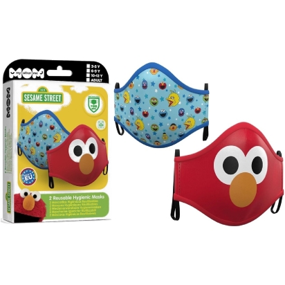 Set De 2 Masques Sesame Street 3-5Ans