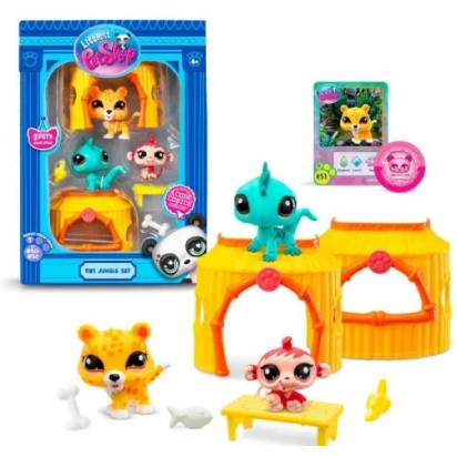 LPS Pack à thème 3 Pets - Tiki Jungle