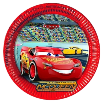 Cars 3 Assiettes 23Cm 8Pièces