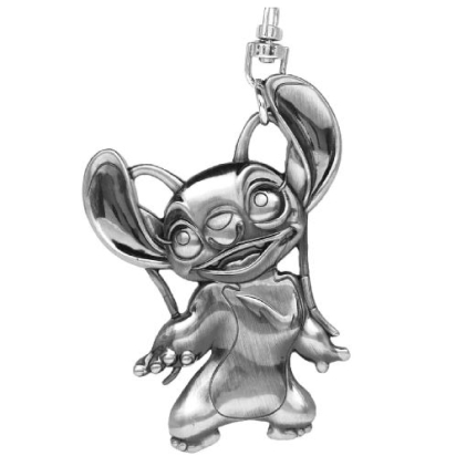 Pewter Key Ring - Lilo& Stitch - Angel