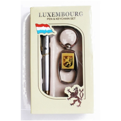 Set  LUXEMBOURG stylo +porte-clé