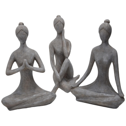 Statue femme yoga 3ass