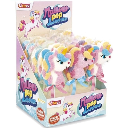 Sucettes Licorne Mallow pop 35g