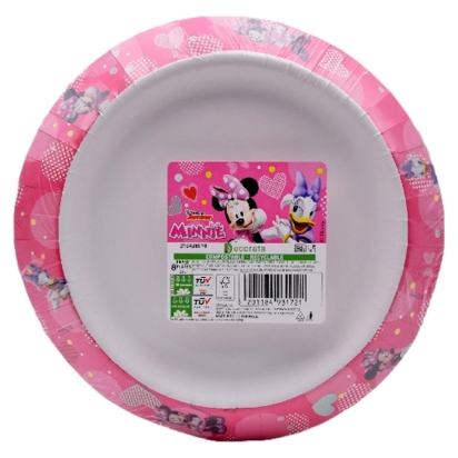 Minnie 8 Assiettes Carton 24Cm