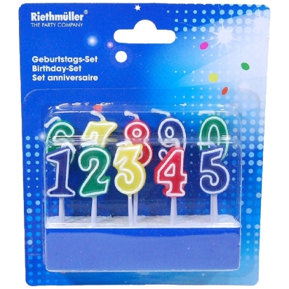 Bougie Anniversaire chiffres 0-9