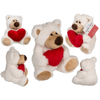 Ours en peluche avec coeur rouge