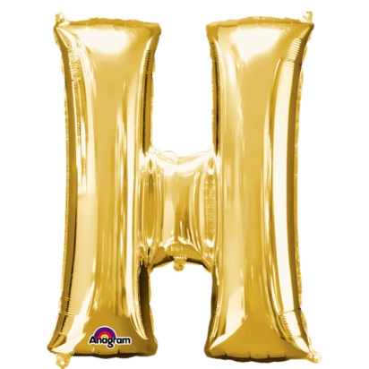 Ballon Foil Minishape Lettre  H  Or A05