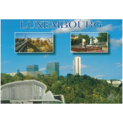 Carte Postale  Luxembourg Mit 3 Bildern