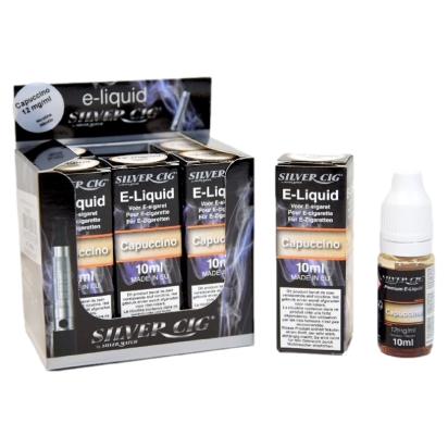 E-liqu.(10ml) Silvercig 12mg CAPPUCCINO