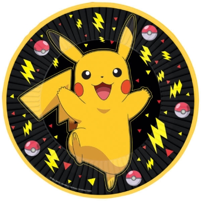 8 Assiettes Pokémon 2024 Papier Rond 18