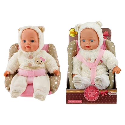 Poup�e b�b� dans si�ge enfant