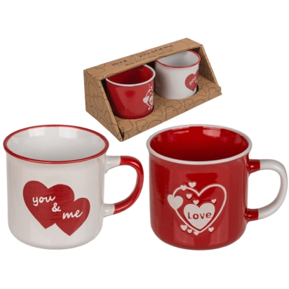 Set 2 mugs St Valentin