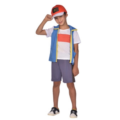 Costume Enfant Pokemon Ash Taille 8-10 A