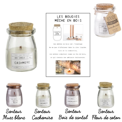 bougie parfumee top liege meche bois lab