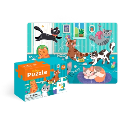 Puzzle mini Crazy cats