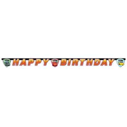 Cars 3 Guirlande Happy Birthday 1Pièce