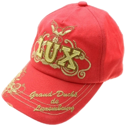 Casquette de golf rouge clair "LUX" look