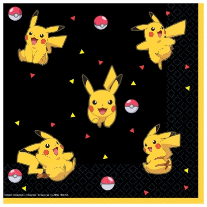 16 Serviettes Pokémon 2024 33 x 33 cm