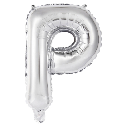 Ballon Foil Mini Lettre P Argent N16