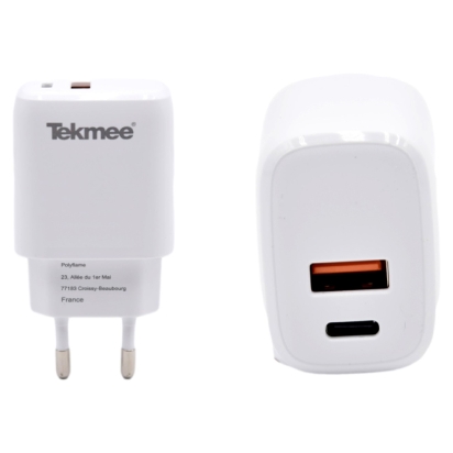 Prise Murale Double Usb/Type-C 20W