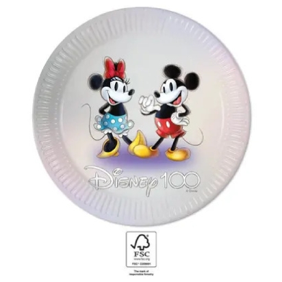 8 assiettes Disney 100 ans
