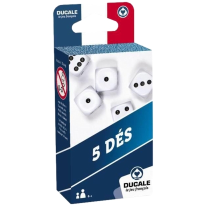 Jeu - 5 Dés de 18mm  pour Yams