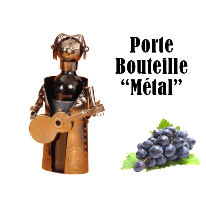 Porte-Bouteille métal Guitariste