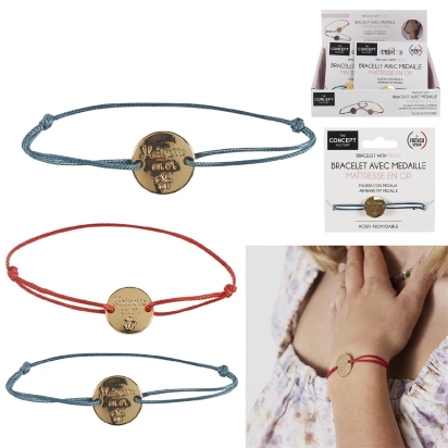 Bracelet cordon grave merci pour