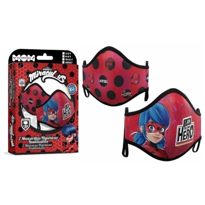 Set De 2 Masques Miraculous 3-5Ans