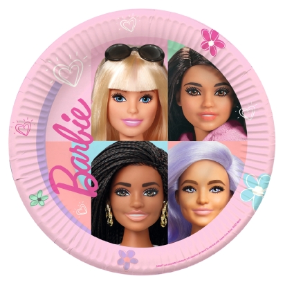 8 assiettes Barbie Sweet Life 23 cm