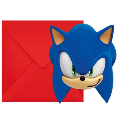 Sonic Speed Invitations et enveloppes dé