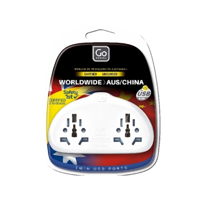 Adaptateur Duo De World Vers China 2Xusb