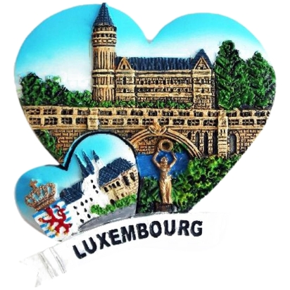 Magnet Luxembourg Mit Sehenswürdigkeiten