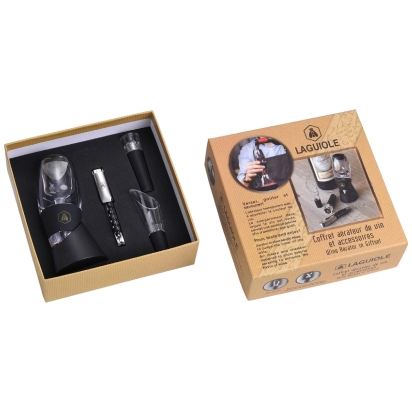 Coffret aérateur de vin et accessoires